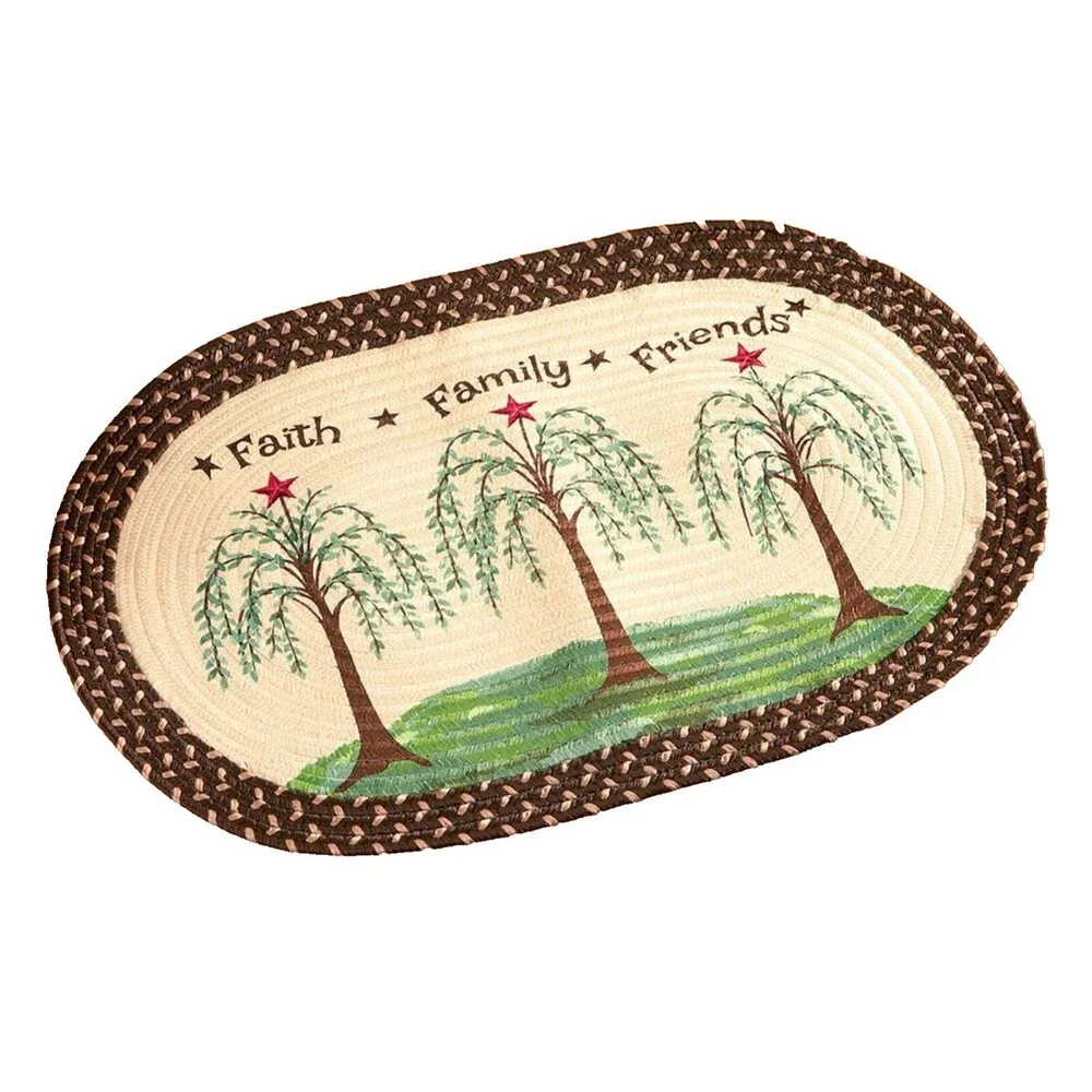 Oval Braided Kitchen Accent Rug (20